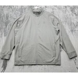 Bench Urbanwear Jacket Men XL Gray Full Zip Moisture Wicking Activewear Athletic